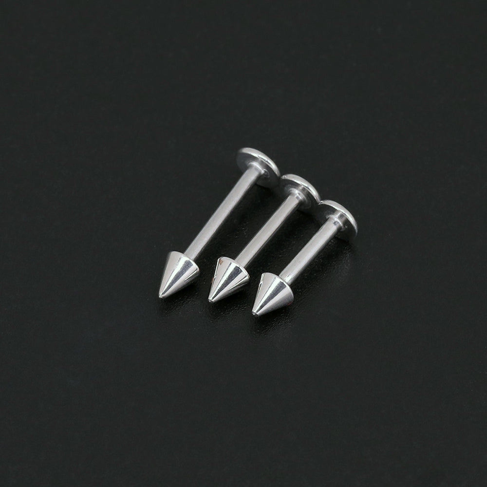 316 Stainless Steel Labret Rings 16g Monroe Lip Piercing Silver, Rose, Gold, Black