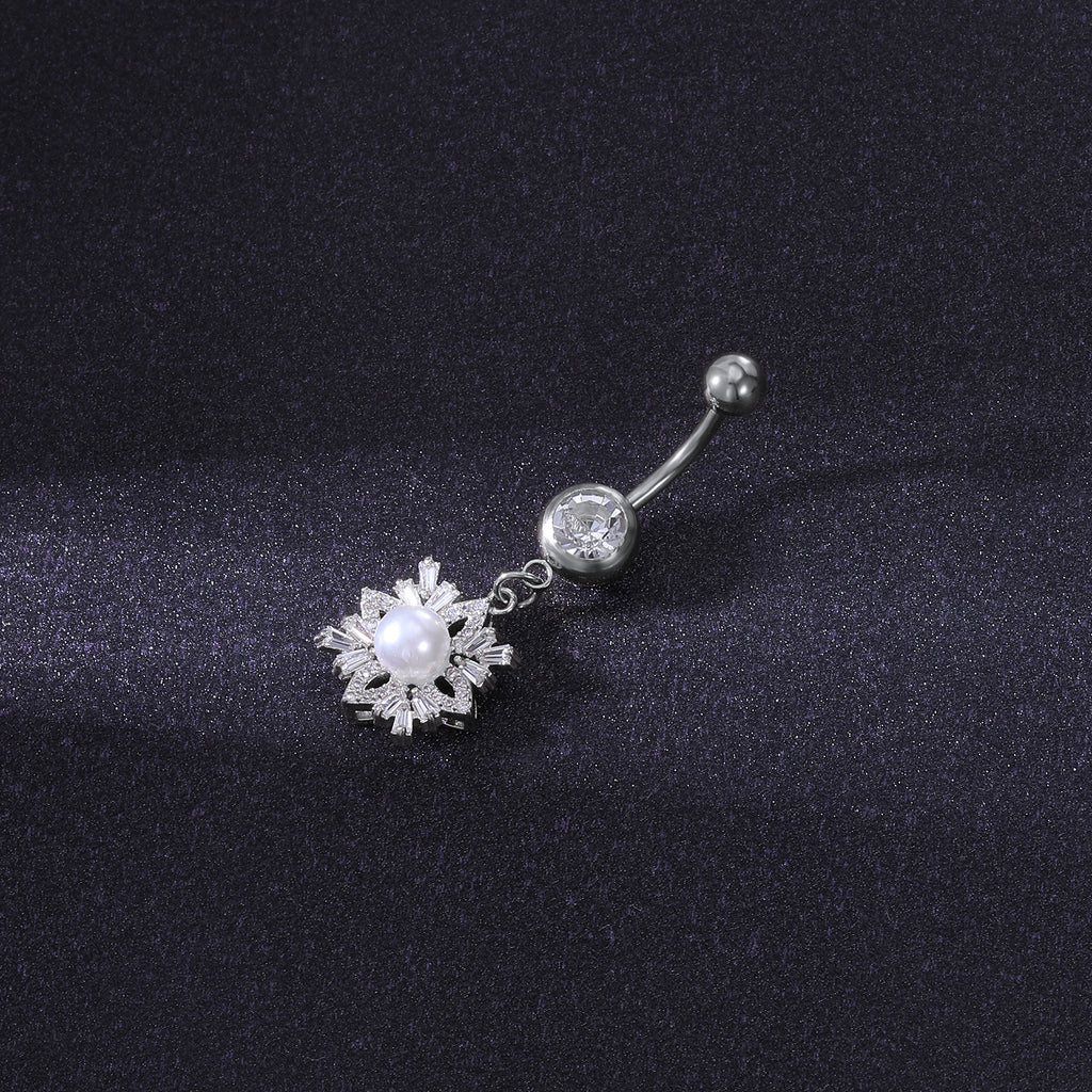 14g-Drop-Dangle-Flower-Pearl-Belly-Rings-Rose-Gold-Crystal-Navel-Piercing-Jewelry