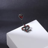 snake-belly-button-rings-red-crystal-belly-navel-piercing