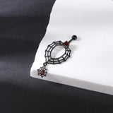 spider-web-belly-button-rings-red-crystal-belly-navel-piercing