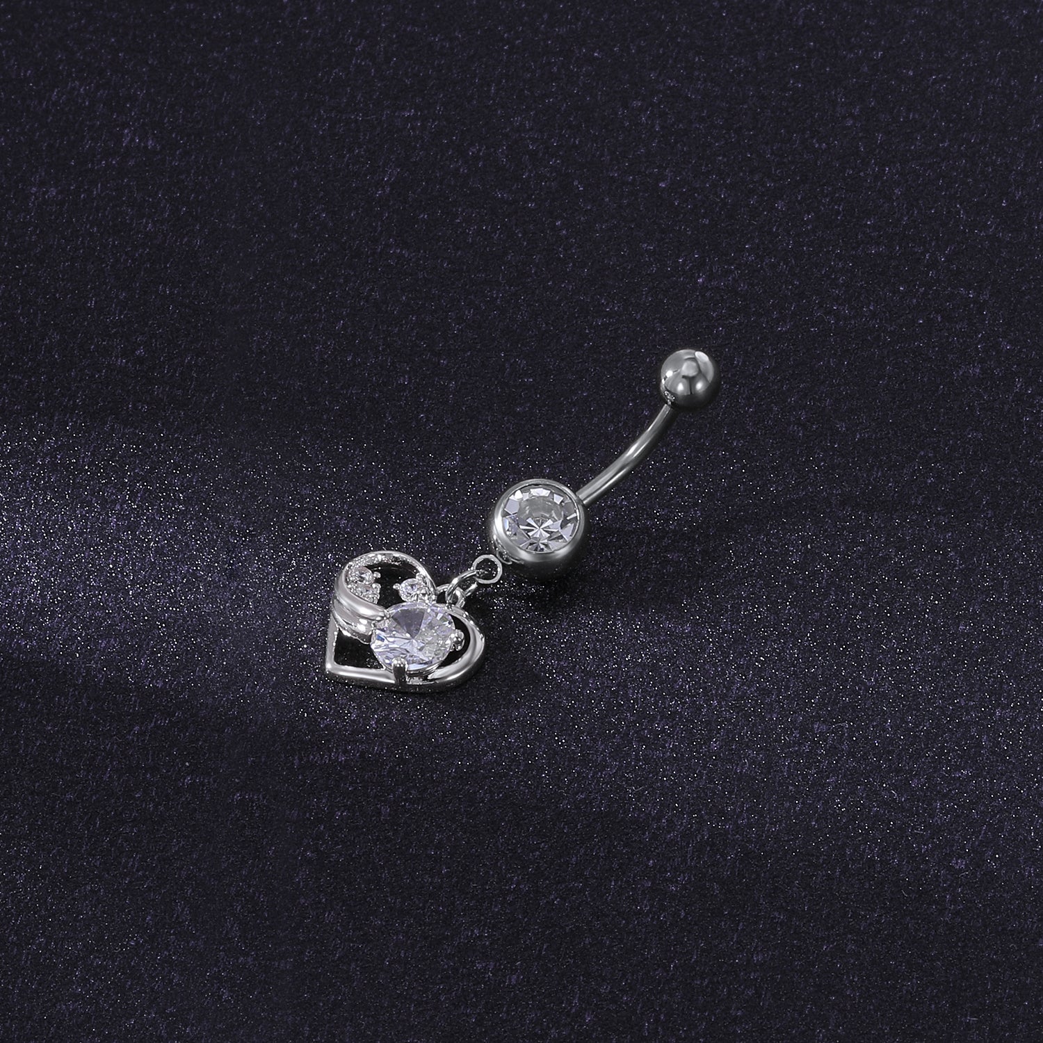 14g-Dangle-Heart-Rose-Gold-Belly-Piercing-Double-Crystal-Navel-Ring-Piercing-Jewelry