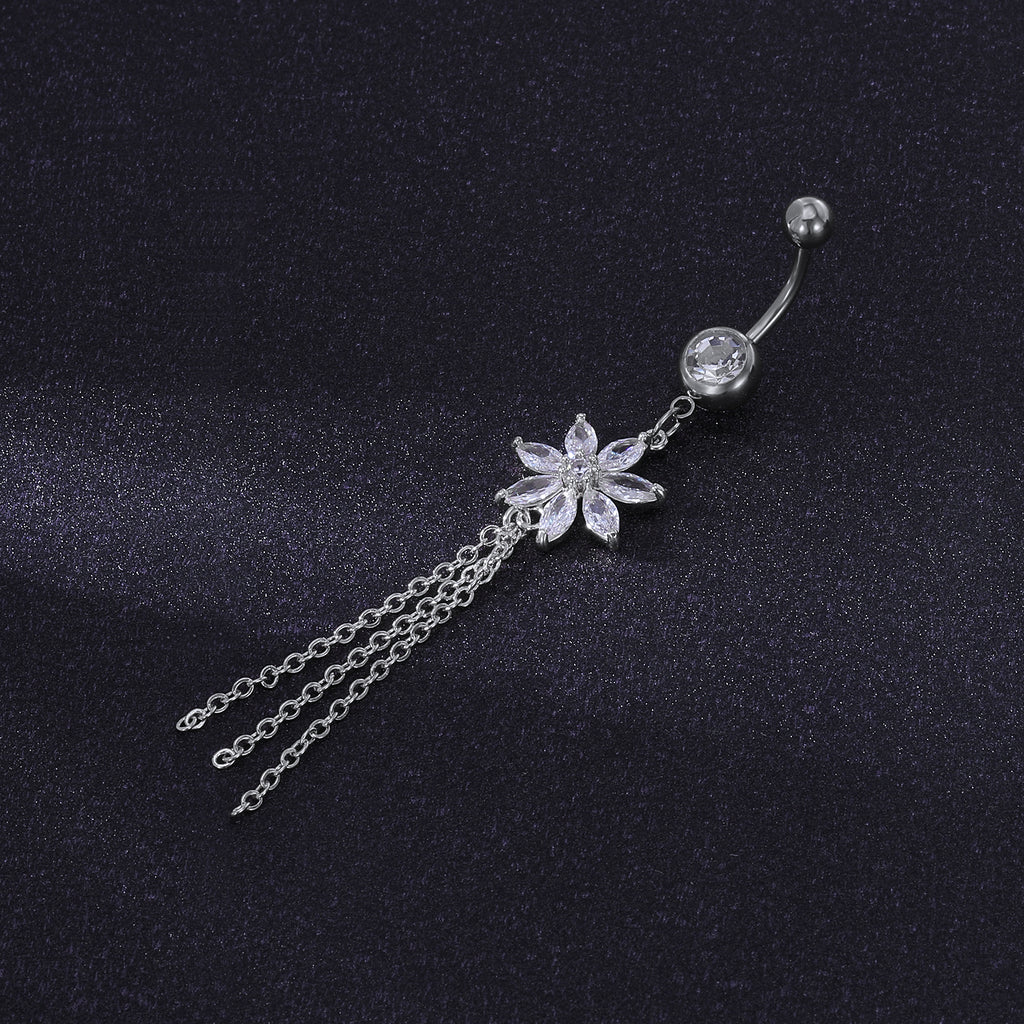 14g-Drop-Dangle-Flower-Tassels-Belly-Rings-Rose-Gold-Crystal-Navel-Piercing-Jewelry