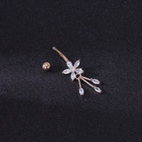14g-Flowers-Shiny-Zircon-Belly-Rings-Rose-Gold-Drop-Dangle-Belly-Belly-Button-Rings-Jewelry