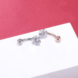 14g-Prong-Crystal-Belly-Piercing-Rose-Gold-Cubic-Zirconia-Navel-Piercing-Jewelry