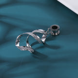 1 Pair 5-10mm (4g~00g) Twist Ring Dangle Tunels Ear Gauges