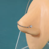 5pcs-set-stainless-steel-silver-ball-nose-stud-chain-economic-set