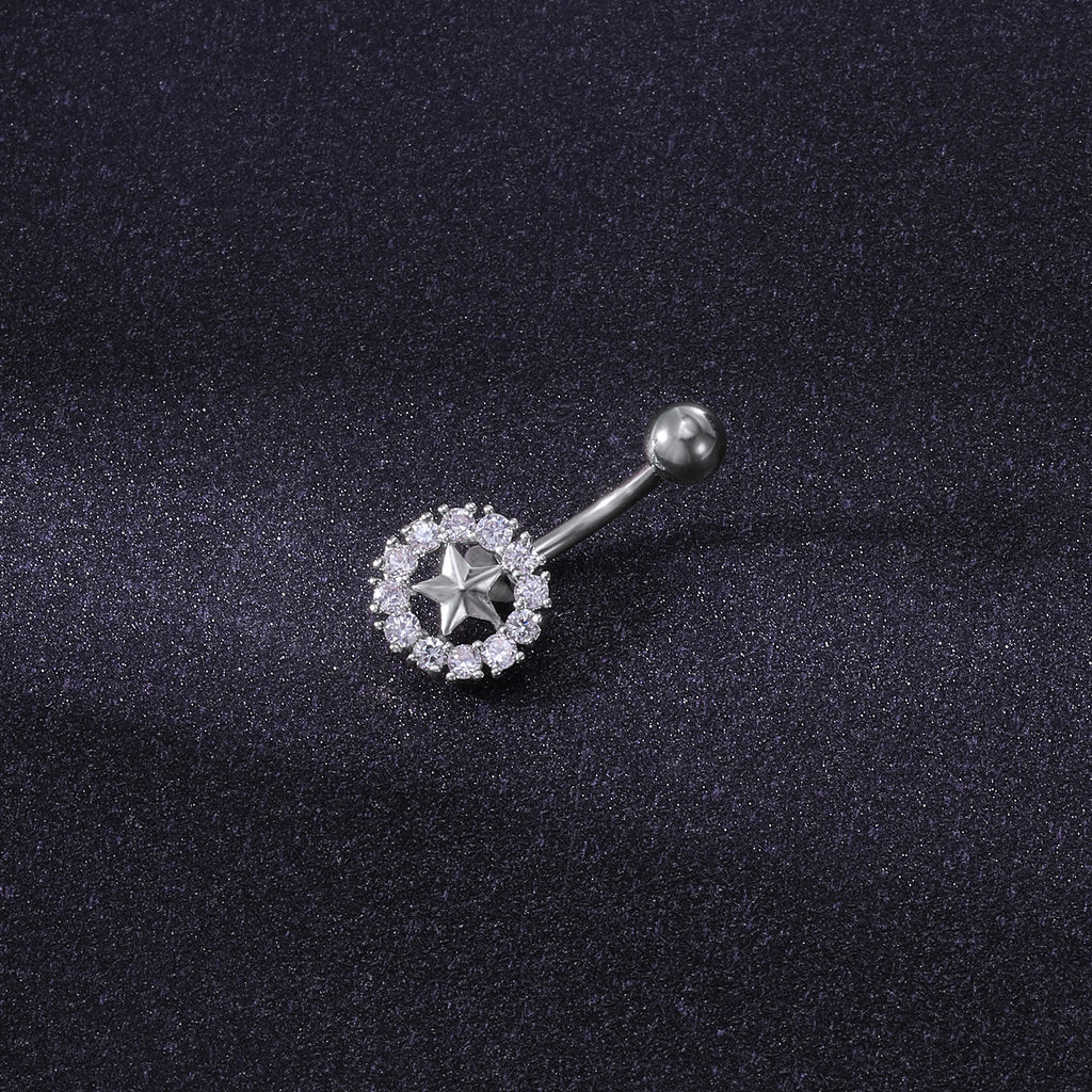 14g-Pretty-Star-Belly-Piercing-Rose-Gold-Cubic-Zirconia-Navel-Piercing-Jewelry