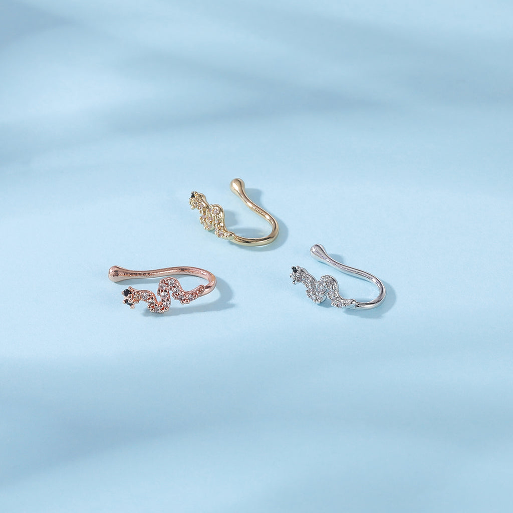zs-white-zircon-snake-u-shaped-nose-clip-simple-stainless-steel-fake-nose-ring