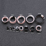 3-25mm-Thin-Silicone-Flexible-Black-Pink-White-Ear-plug-tunnel-Double-Flared-Expander-Ear-Gauges