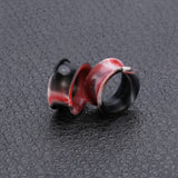 3-25mm-Thin-Silicone-Flexible-Black-White-Red-Ear-Tunnels-Double-Flared-Expander-Ear-plug-tunnel