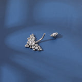 14g Angle Wing Stainless Steel Ball Belly Button Rings Sun Flower Belly Navel Piercing Jewelry