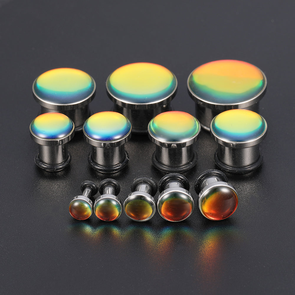 6-16mm-Stainless-Steel-Blue-Changing-Plugs-and-Tuunels-Single-Flare-Expander-Ear-Gauges
