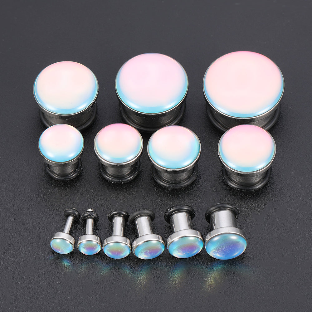 6-16mm-Stainless-Steel-Blue-Changing-Plugs-and-Tuunels-Single-Flare-Expander-Ear-Gauges
