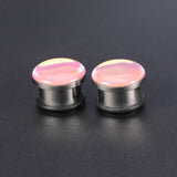 6-16mm-Stainless-Steel-Pink-Changing-Ear-Tunnels-Single-Flare-Expander-Ear-Plug