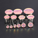 6-16mm-Stainless-Steel-Pink-Changing-Ear-Plug-Tunnel-Single-Flare-Expander-Ear-Gauges
