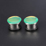 6-16mm-Stainless-Steel-Green-Changing-Ear-Tunnels-Single-Flare-Expander-Ear-Plug-Tunnel
