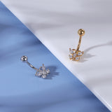 Butterfly-Zirconia-Inlay-Belly-Button-Rings