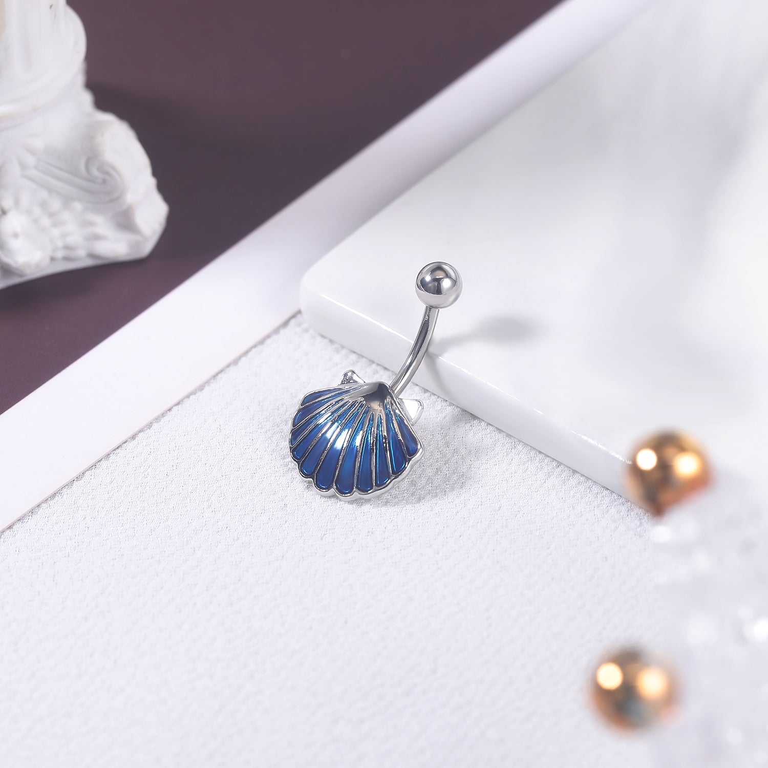 14g-blue-white-shall-belly-button-rings-alloy-pendant-belly-navel-piercing