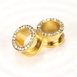 Ear-Plug-Gold-Plated-CZ-Crystal-Stainless-Steel-Ear-Gauges-for-Women-Men