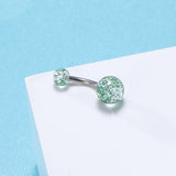 14g-Sequin-Transparent-Double-Ball-Navel-Rings-Stainless-Steel-Navel-Piercing-Jewelry