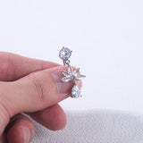 flower-belly-button-rings-water-drop-crystal-dangle-belly-navel-piercing