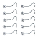 10Pcs-Set-20g-Nose-Studs-Piercing-Surgical-Steel-Screws-Nose-Rings-Economic-Set