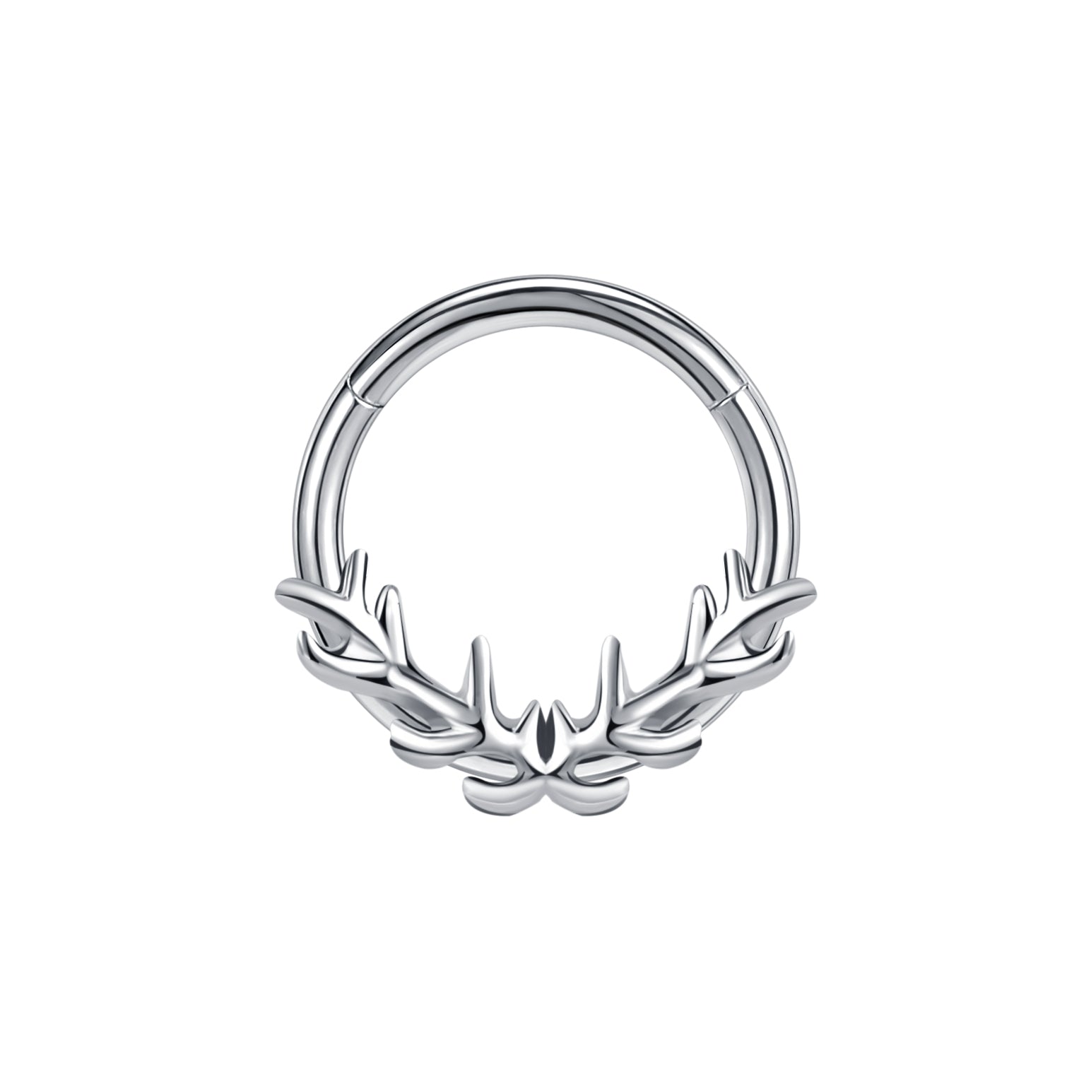 16g-antlers-nose-clicker-septum-ring-stainless-steel-cartilage-helix-piercing