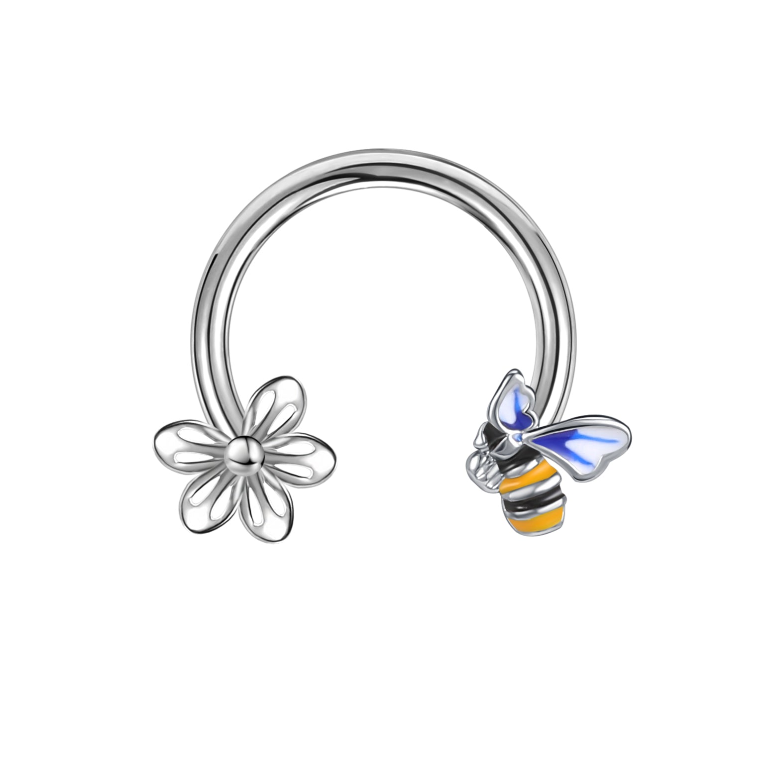 16g-flower-bee-nose-septum-ring-cartilage-helix-piercing