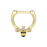 16g-bee-nose-septum-clicker-ring-gold-sliver-color-stainless-steel-helix-cartilage-piercing
