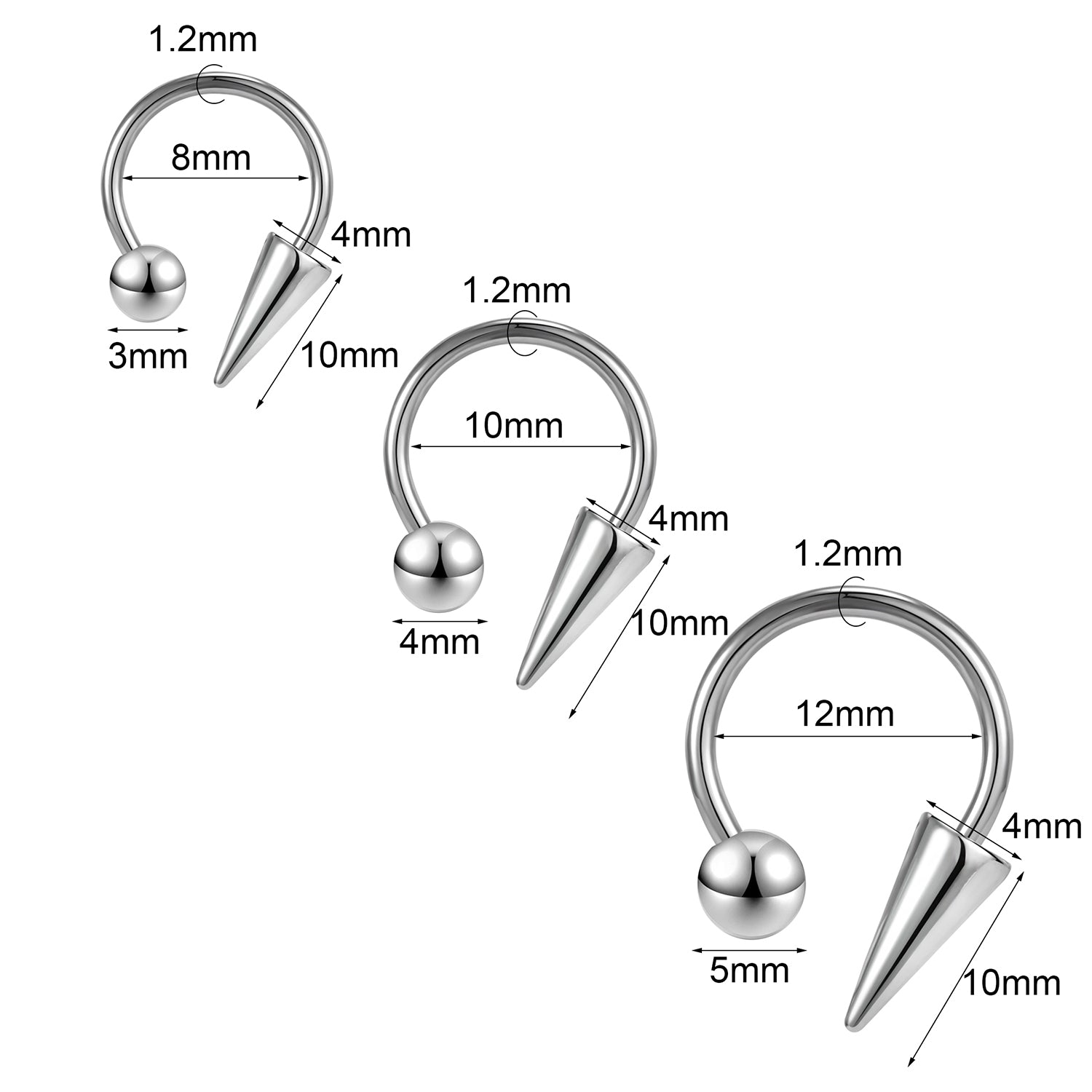16g-ball-spike-nose-septum-ring-horseshoe-helix-cartilage-piercing
