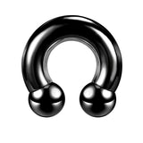 Large Size Nose Septum Rings Horseshoe Ring Piercing Stainless Steel Ear Piercing Plug Tunnel