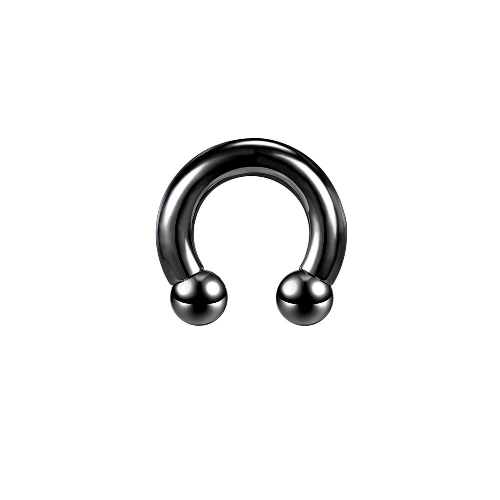 Large Size Nose Septum Rings Horseshoe Ring Piercing Stainless Steel Ear Piercing Plug Tunnel