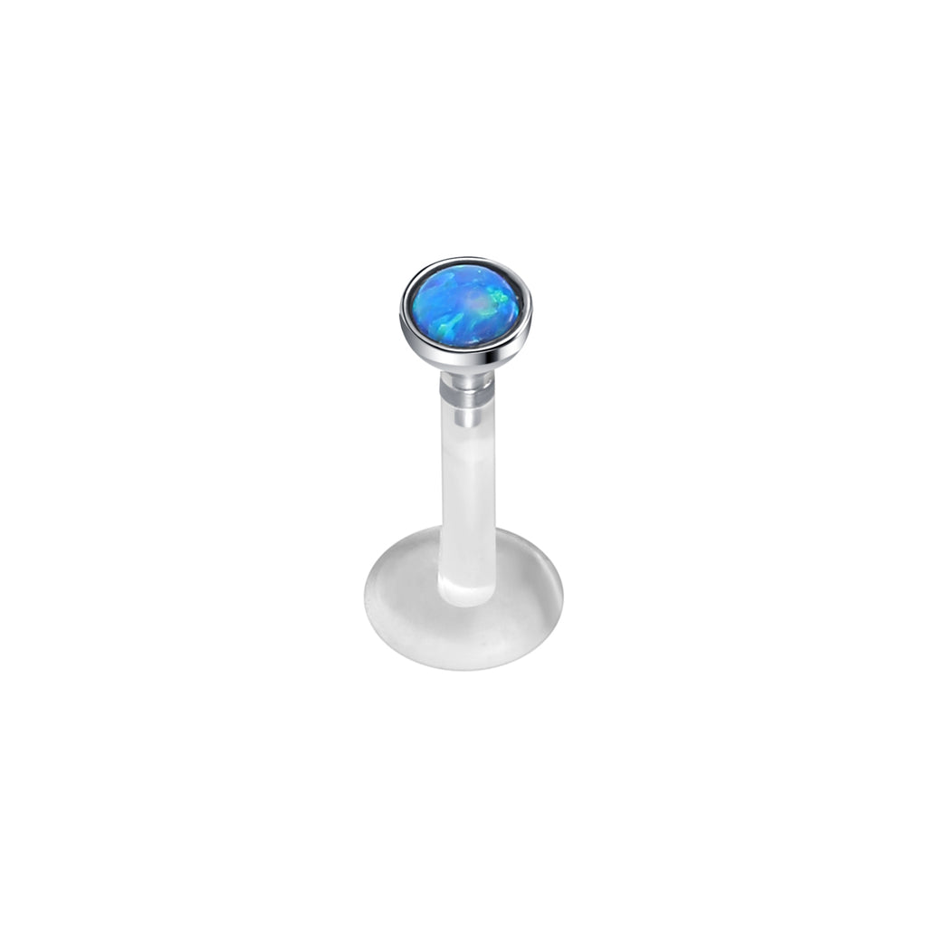 16G 5 Colors Opal Labret Rings Acrylic Conch Tragus Helix Monroe Lip Piercing