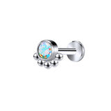 16G Crystal Ball Simple Labret Rings Tragus Helix Conch Lip Piercing