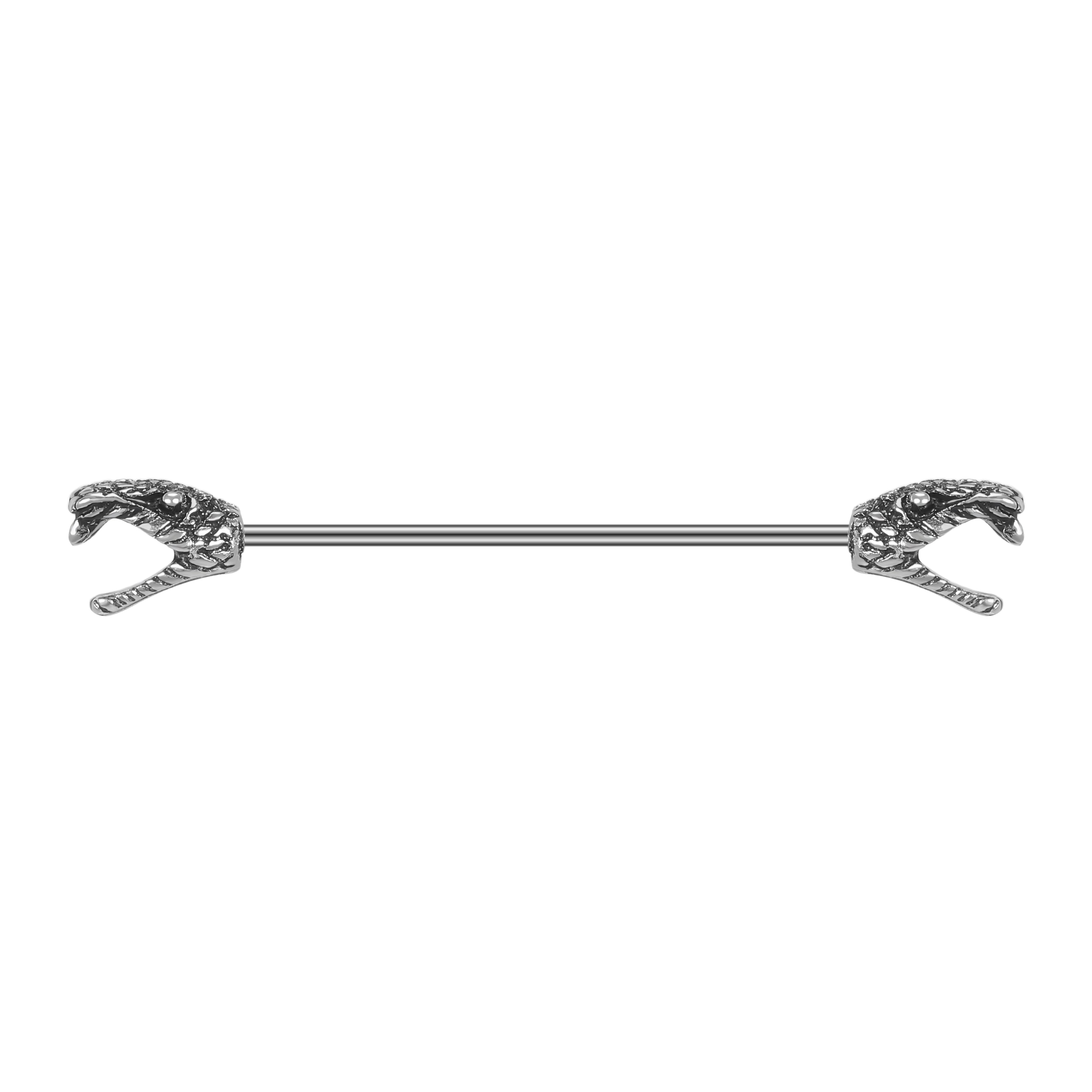 14g-snake-head-industrial-barbell-silver-helix-ear-piercing