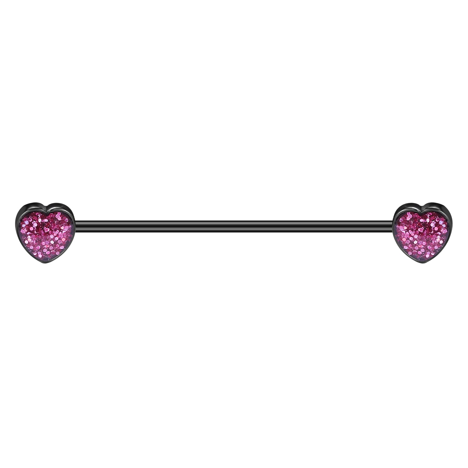 14g-heart-industrial-barbell-black-silver-color-helix-ear-piercing