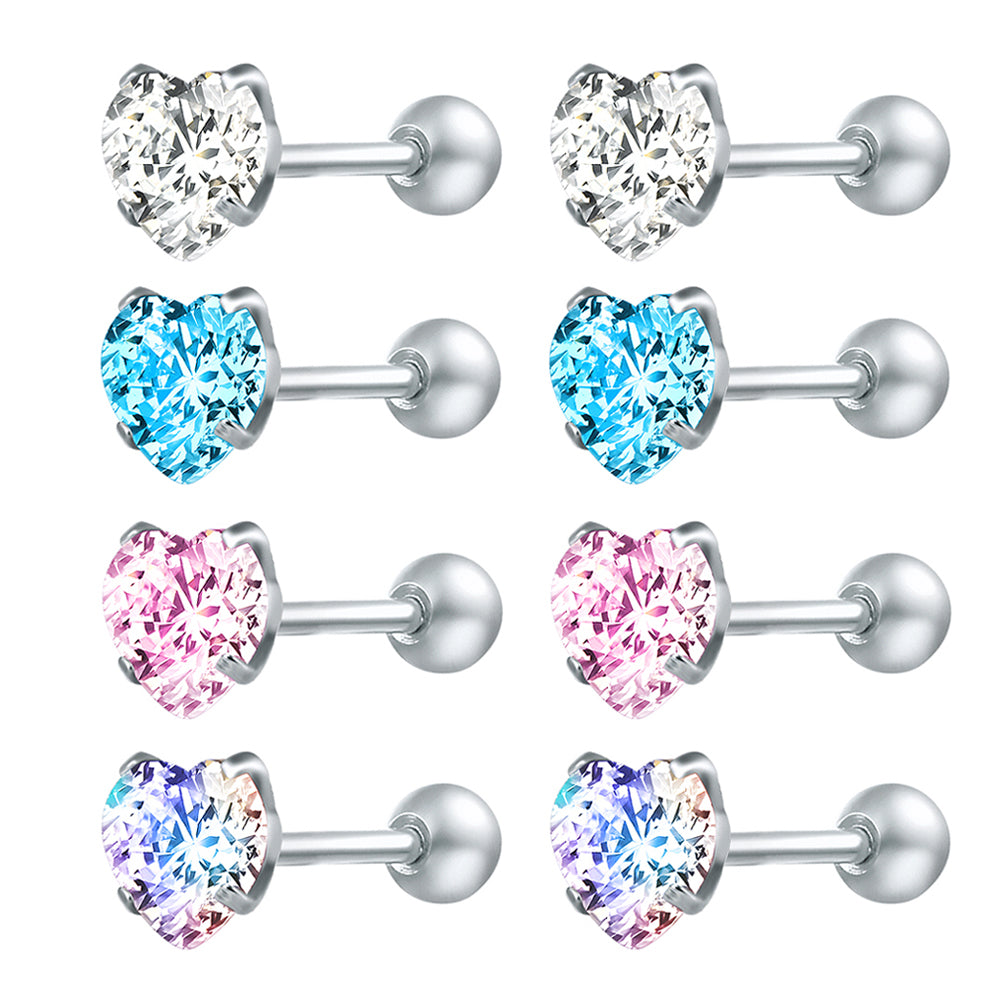 8pcs-set-heart-crystal-stud-earring-silver-ear-stud-economic-set