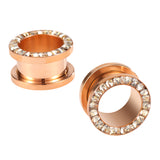 Ear-Expander-CZ-Crystal-Rose-Gold-Stainless-Steel-Ear-Stretchers