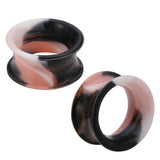 3-25mm-Thin-Silicone-Flexible-Black-Pink-White-Ear-Tunnels-Double-Flared-Expander-Plugs-and-tuunels
