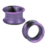 5-22mm-Thin-Silicone-Flexible-Black-Purple-Ear-Tunnels-Double-Flared-Expander-Plugs-and-tuunels