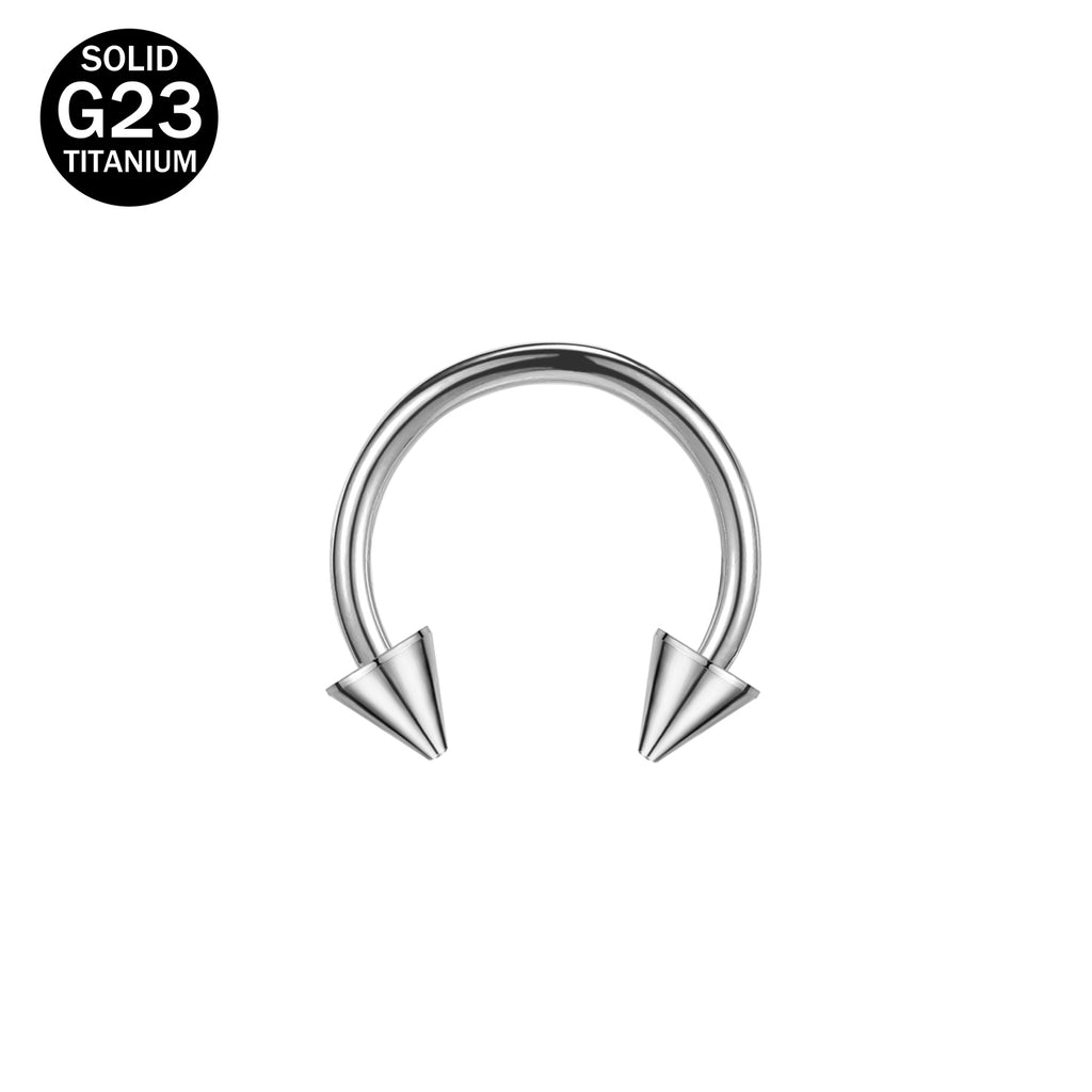16G G23 Titanium Nose Septum Rings BCR Horseshoe Lip Piercing Helix Tragus Cartilage Earrings