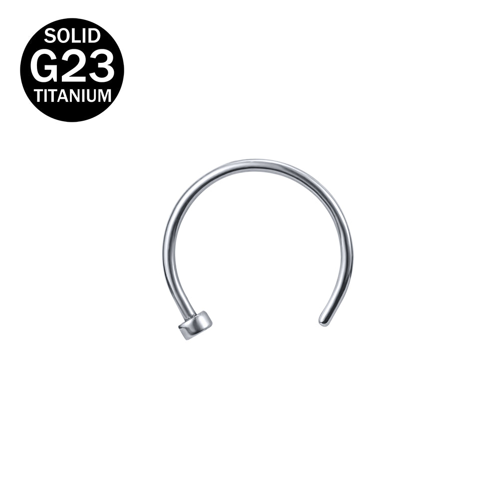 20G G23 Titanium Nose Rings Simple Lip Piercing Helix Tragus Earrings