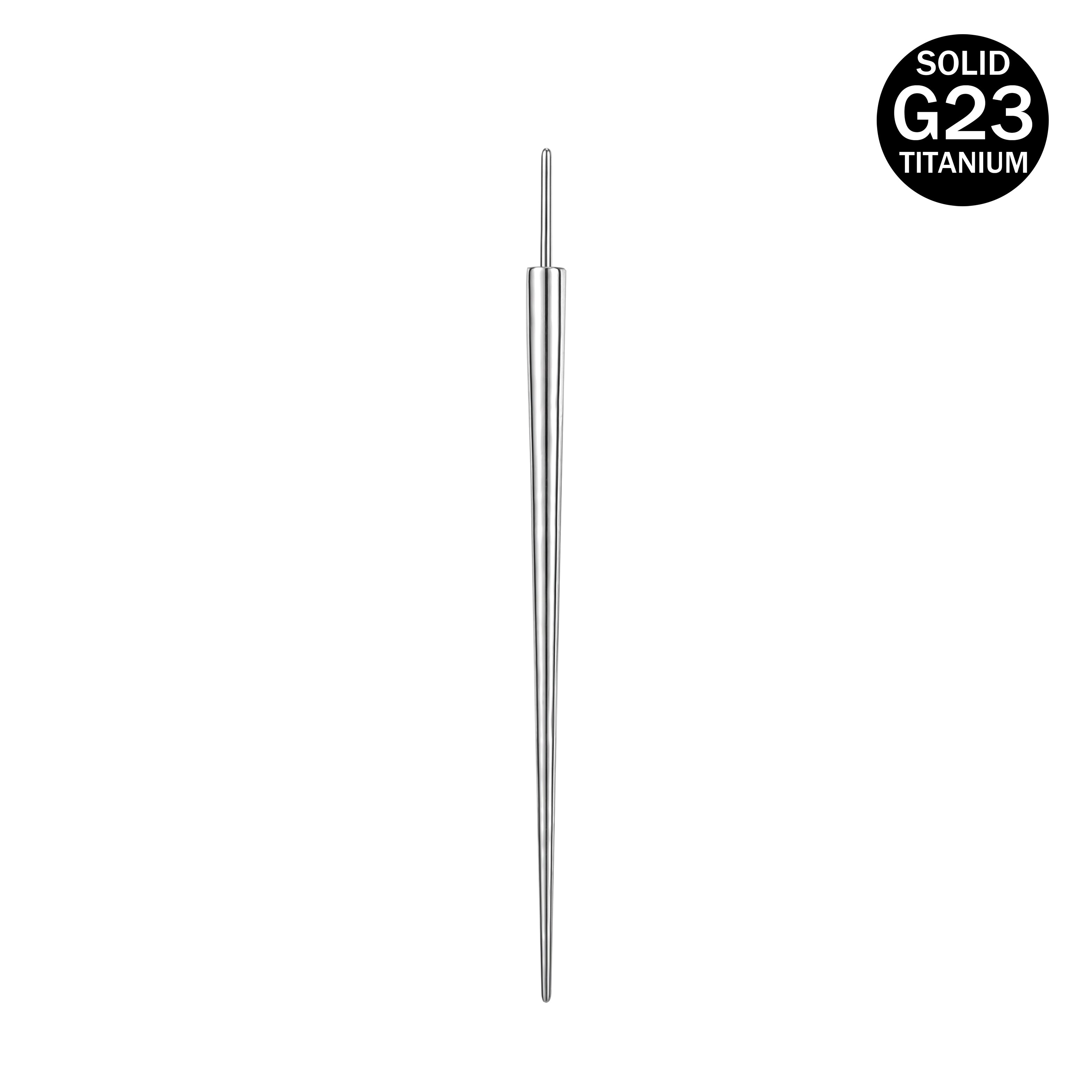 ZS G23 Titanium Insertion Pin Taper for Piercings Kit Push in Earrings Body  Piercing Assistant Tools