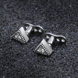 14g Triangle Cubic Zirconia Dermal Anchor Tops & Surgical Steel Base Microdermals