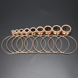 1-Pair-4-20mm-Big-Circle-Ear-Plug-Tunnel-Rose-Gold-Stainless-Steel-Round -Ear-Expander