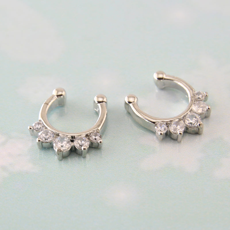 16G-Non-Piercing-Septum-Ring-White-Zircon-False-Nose-Piercing-Jewelry