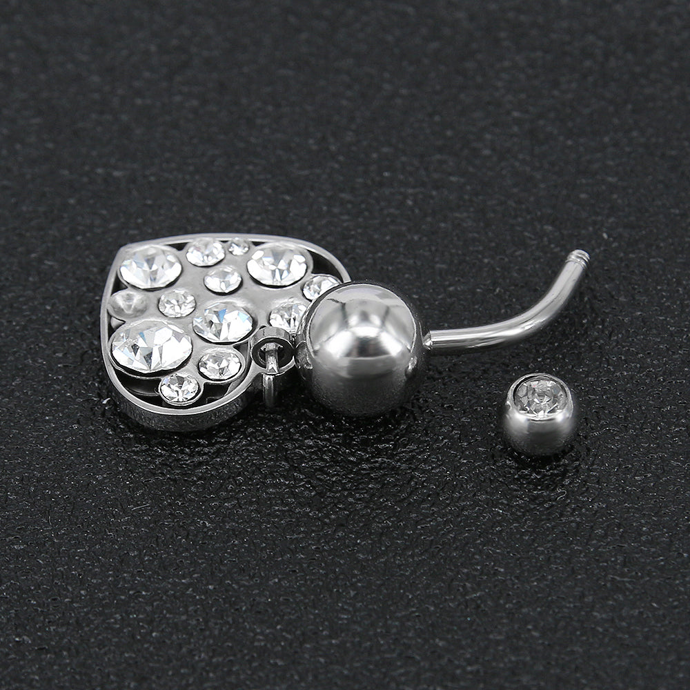 14g-Drop-Dangle-Heart-Shape-Navel-Ring-Piercing-Stainless-Steel-Navel-Piercing-Jewelry