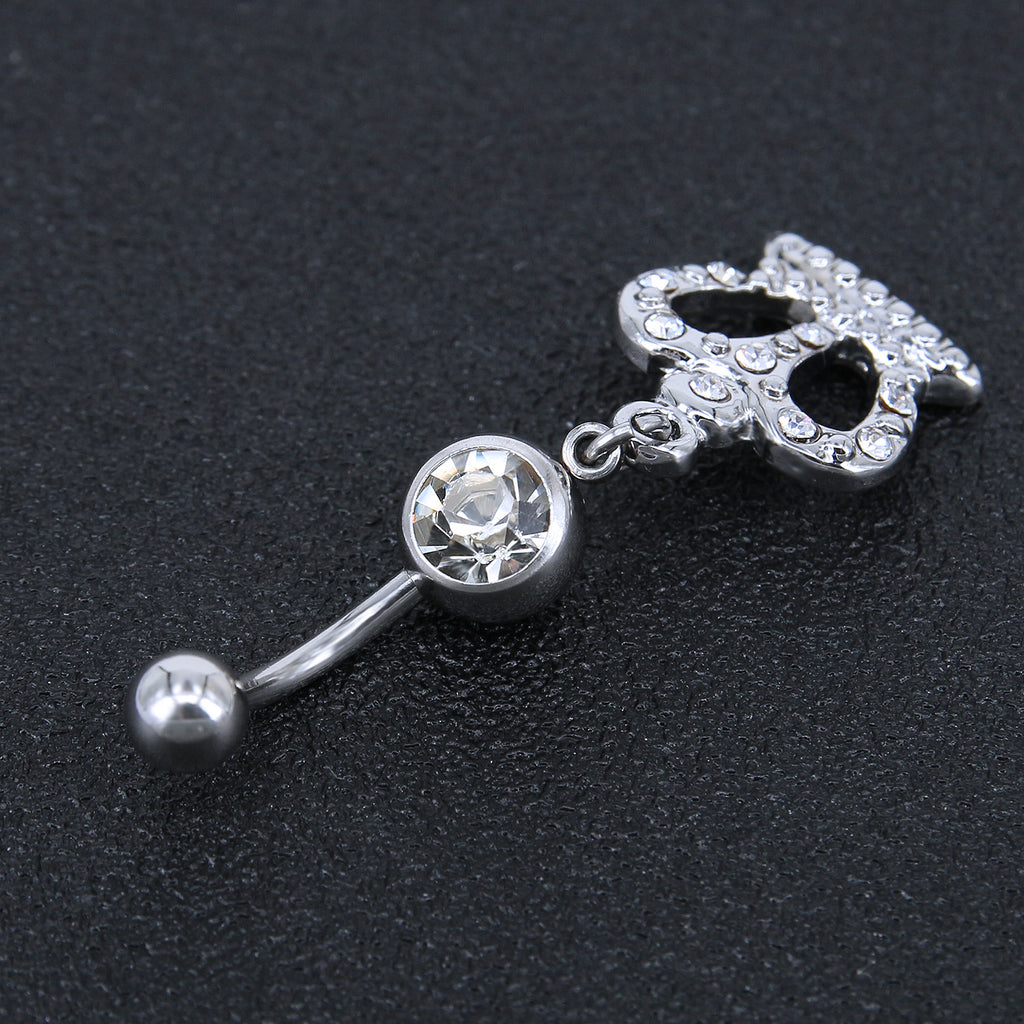 14g-Drop-Dangle-Crown-Belly-Rings-Stainless-Steel-Navel-Piercing-Jewelry