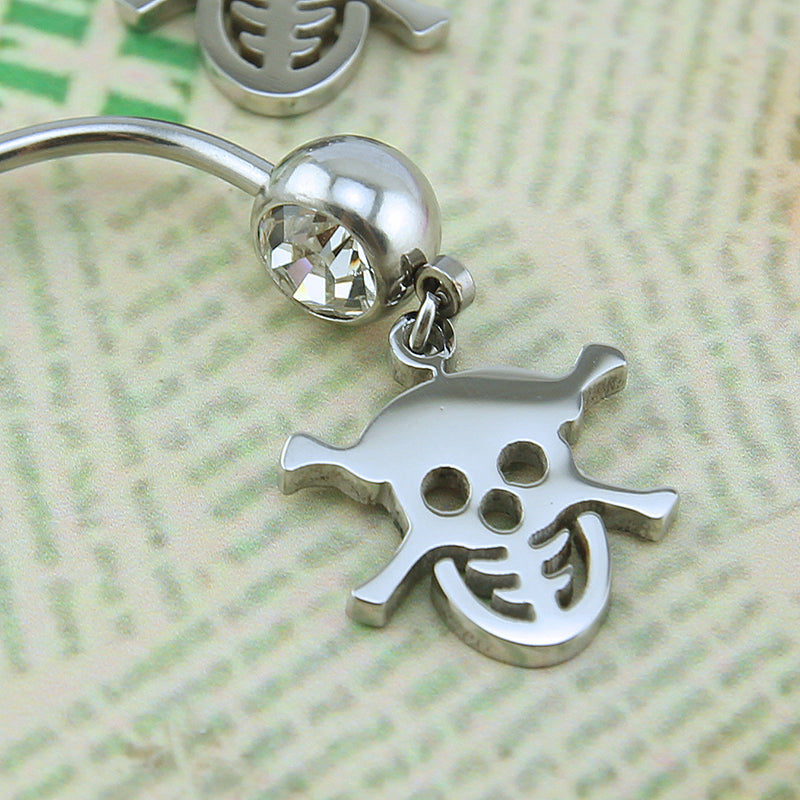 14g-Skull-Stainless-Steel-Belly-Button-Rings-Cubic-Zirconia-Dangle-Navel-Rings-Jewelry