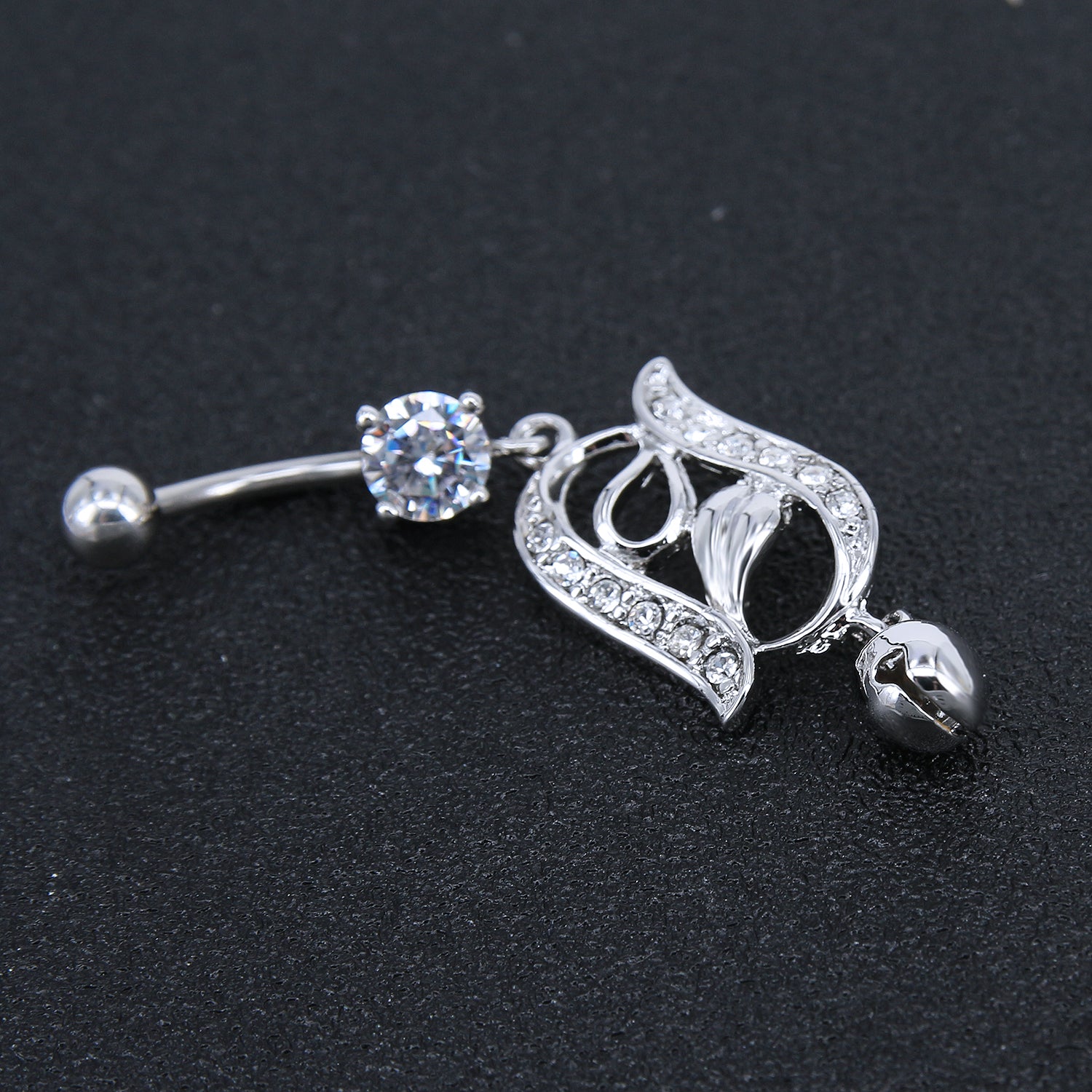 14g-Leaf-Cubic-Zirconia-Belly-Button-Rings-Bell-Dangle-Belly-Rings-Piercing-Jewelry